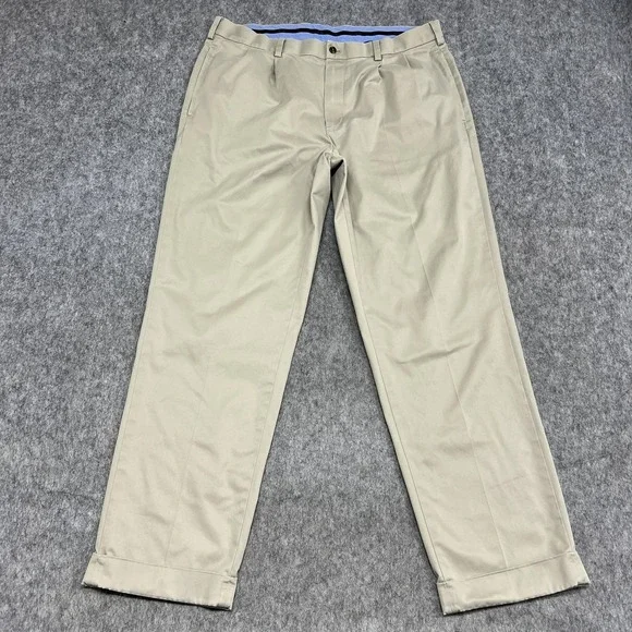 Brooks Brothers Pants Mens 38x34 Beige Lightweight Advantage Chino Stretch - Picture 1 of 15